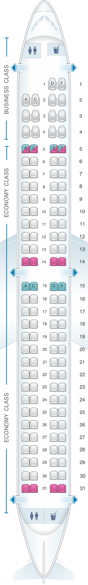Air Europa Embraer 190 Seating Chart