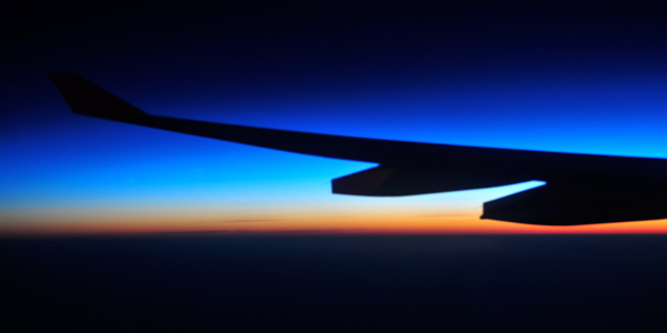 kid on a red-eye flight