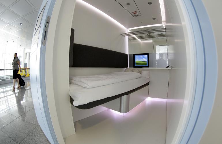 Munich airport sleeping pods