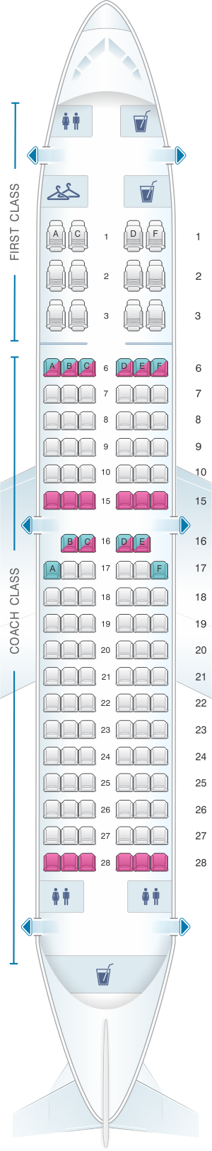 Seat Map Alaska Airlines Horizon Air Boeing B737 700 Seatmaestro