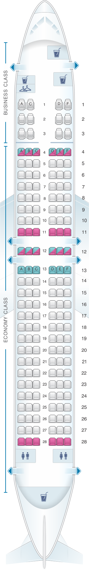 United Airlines Boeing 737 Seating Chart