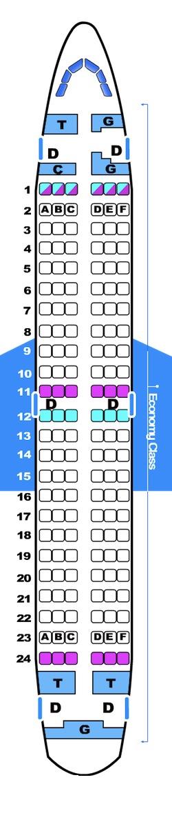 Seat map for Bmibaby Boeing B737 300