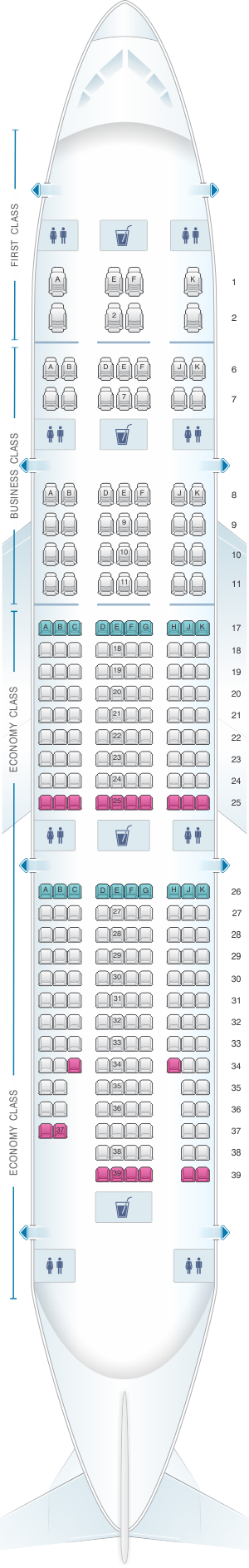 Seat Map Emirates Boeing B777 200lr Seatmaestro