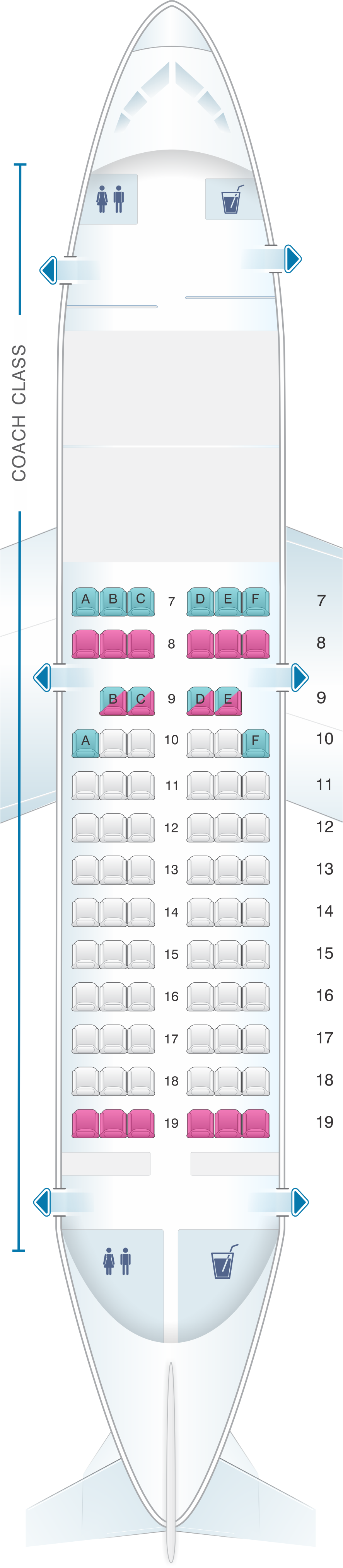 Boeing 737 200 Seating Chart