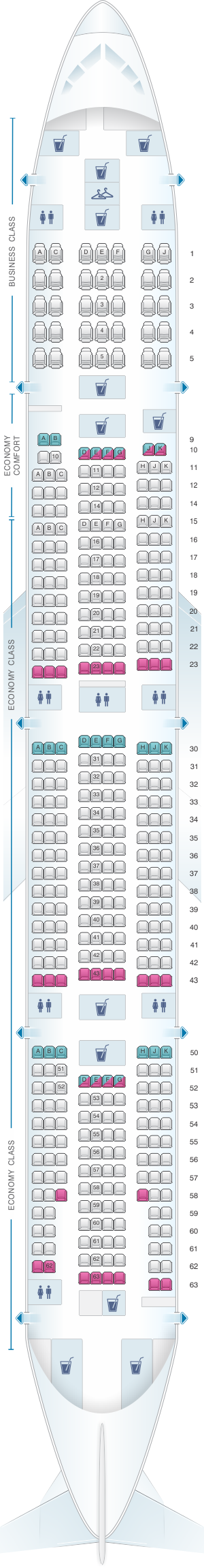 seat map for boeing 777 300er