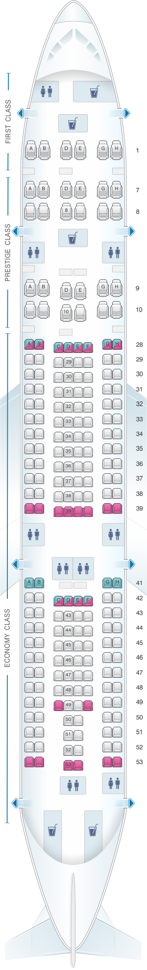 Airbus A380 Seating Chart Korean Air