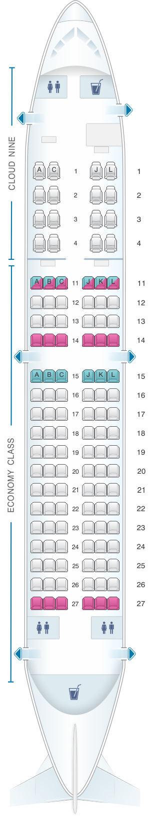 United Airlines Boeing 737 700 Seating Chart