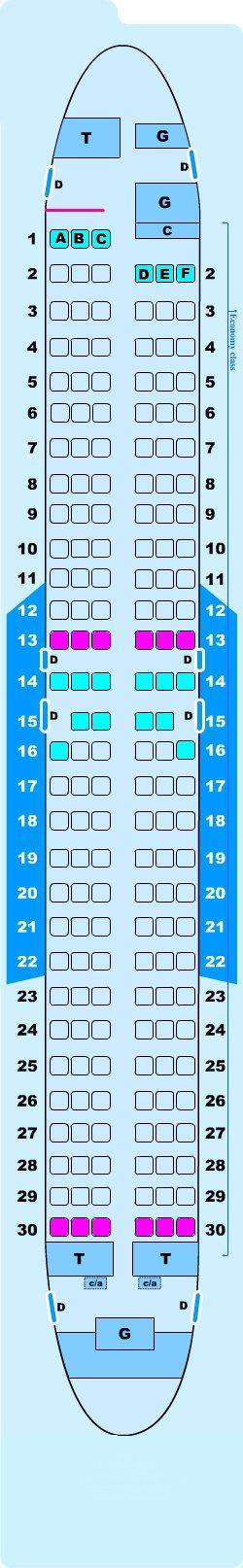 seat map boeing 737 800