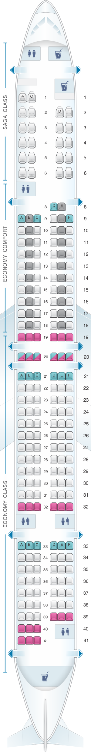 Boeing 757 Icelandair Seating Chart