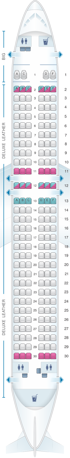 Spirit Airlines Seating Chart Airbus A320