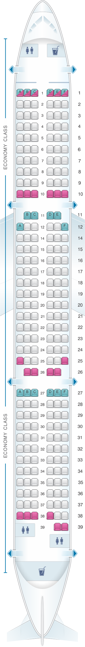 Airbus A321neo Seating Chart