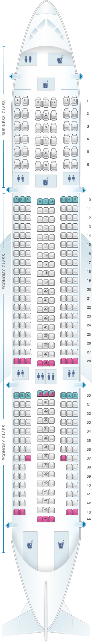 Airbus A340 Seating Chart Hifly