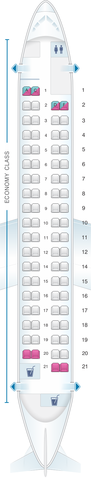 De Havilland Dash 8 400 Seating Chart