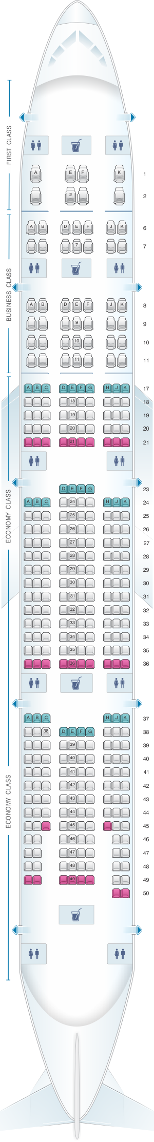 Emirates Boeing 777 300er Seating Chart