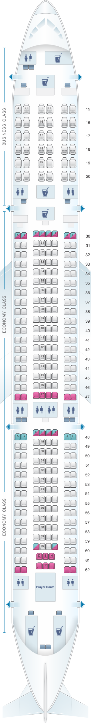 333 Plane Seating Chart