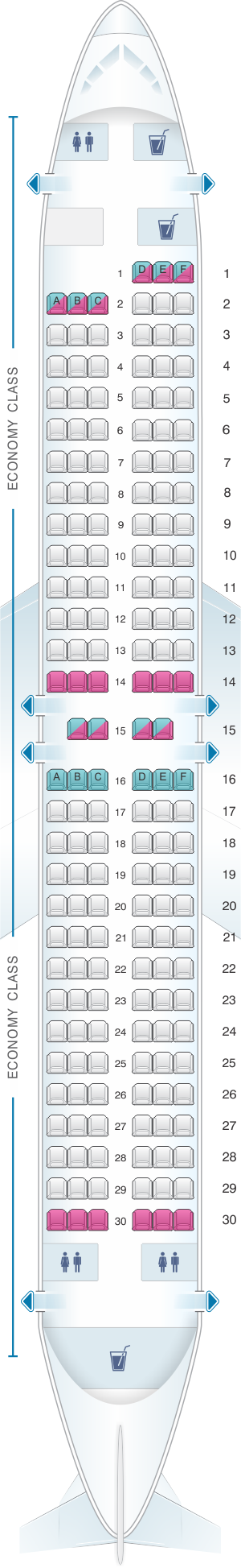 Seat Map Southwest Airlines Boeing B737