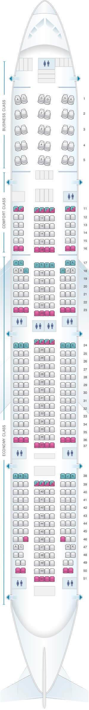 Aeroflot Flight 107 Seating Chart