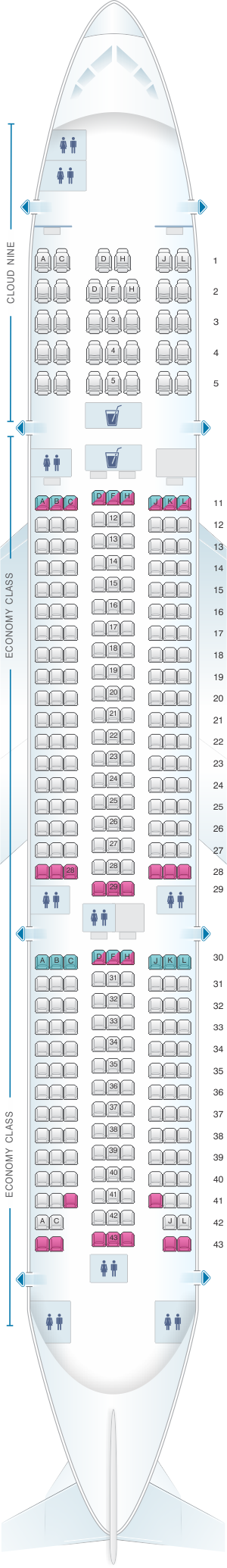 Boeing 777 Seating Chart Ethiopian Airlines