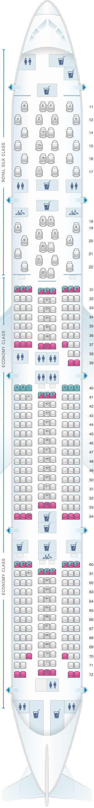 Boeing 777 300er Seating Chart Thai Airways