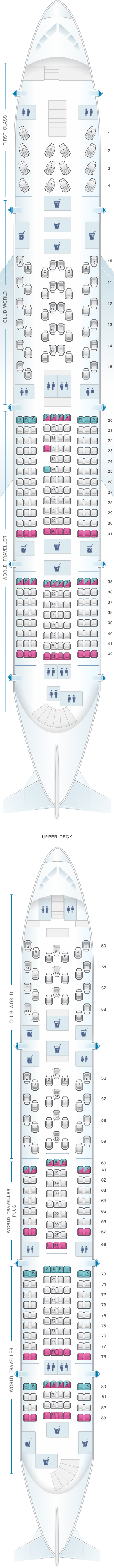 Airbus A380 Seating Chart British Airways