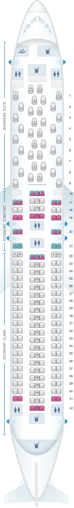 Delta Boeing 767 300 Seating Chart