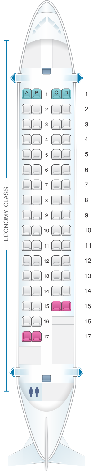 Atr 72 Turboprop Seating Chart