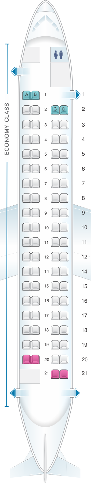 De Havilland Dash 8 400 Seating Chart