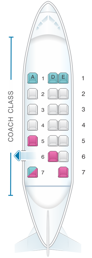 Seat map for Air Inuit De Havilland Twin Otter 300