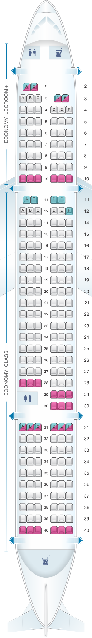 Airplane Seating Chart Allegiant Air