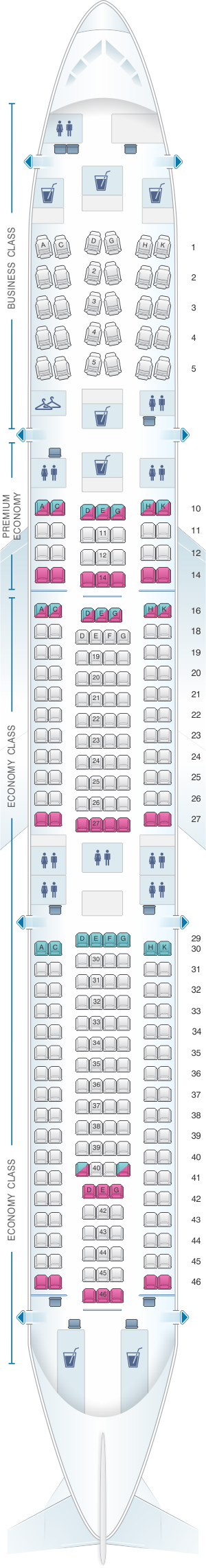 Lufthansa Airbus Industrie A330 300 Seating Chart