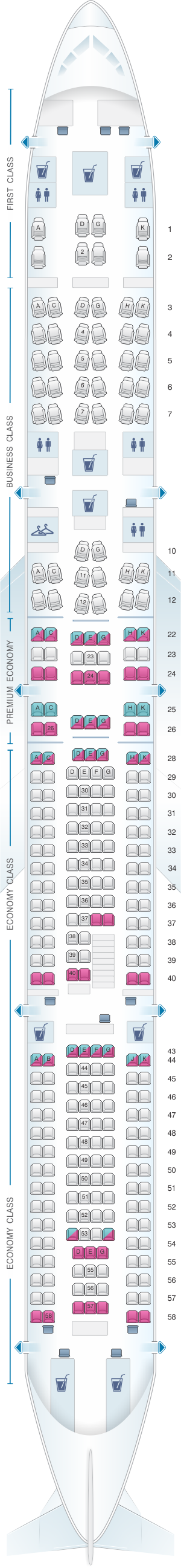 Lufthansa Seating Chart A340 600