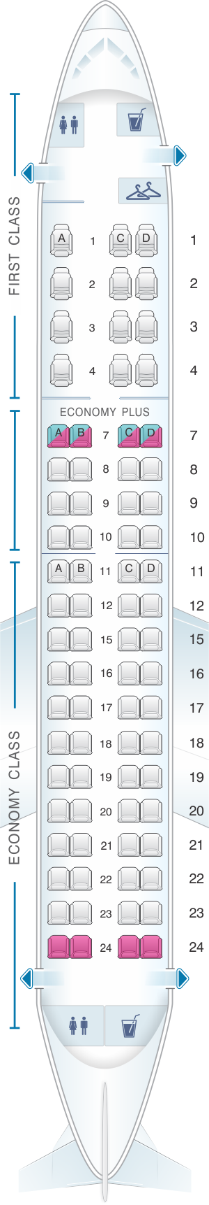 Embraer Emb 175 Jet Seating Chart