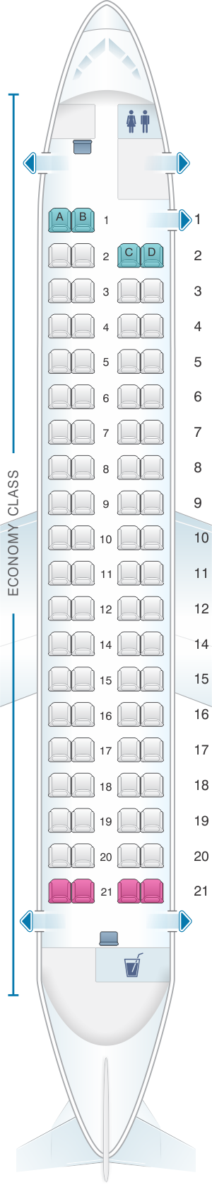 Dehavilland Dash 8 Turboprop Seating Chart