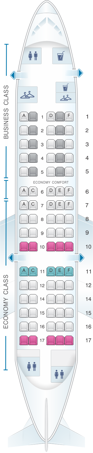 Fokker 100 Seating Chart