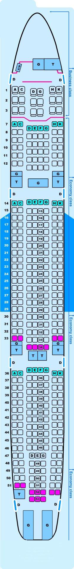 Airbus A330 Seating