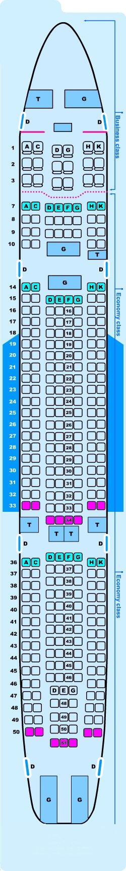 Seat Map Airbus A330 200 | SeatMaestro