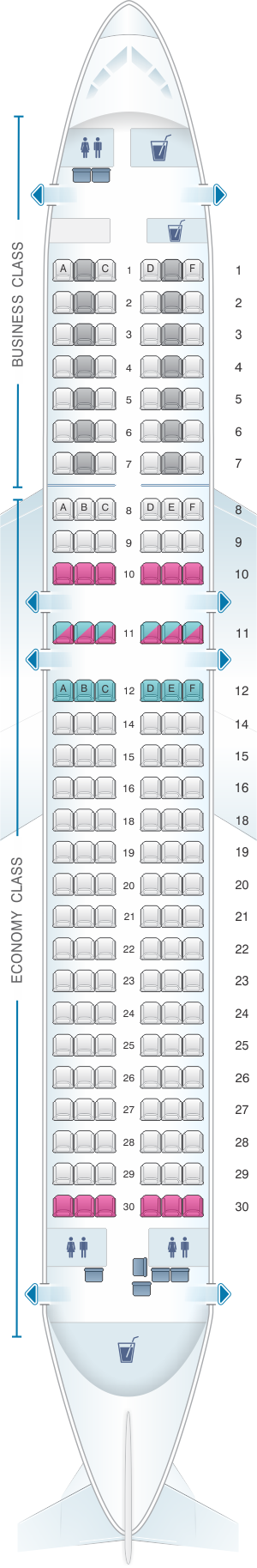 Seat Map Lufthansa Airbus A320 Seatmaestro