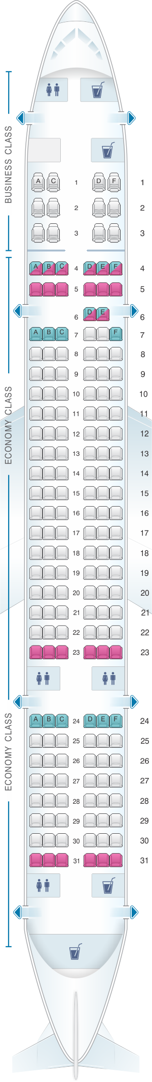 Delta Airlines Boeing 757 200 Seating Chart