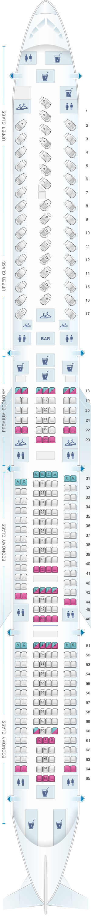 Atlantic Airbus A340 600 Seating Chart