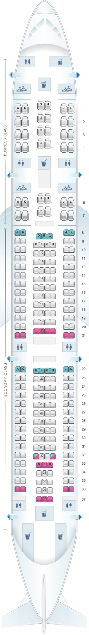 Airbus A340 Seating Chart Iberia