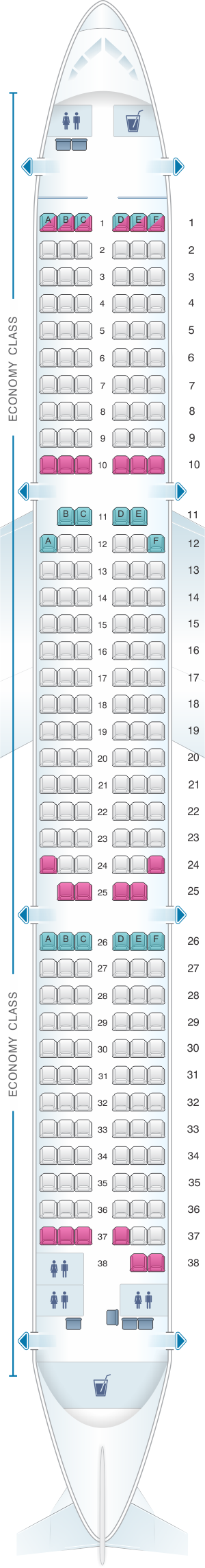 How can you access the Airbus A321 seating chart?