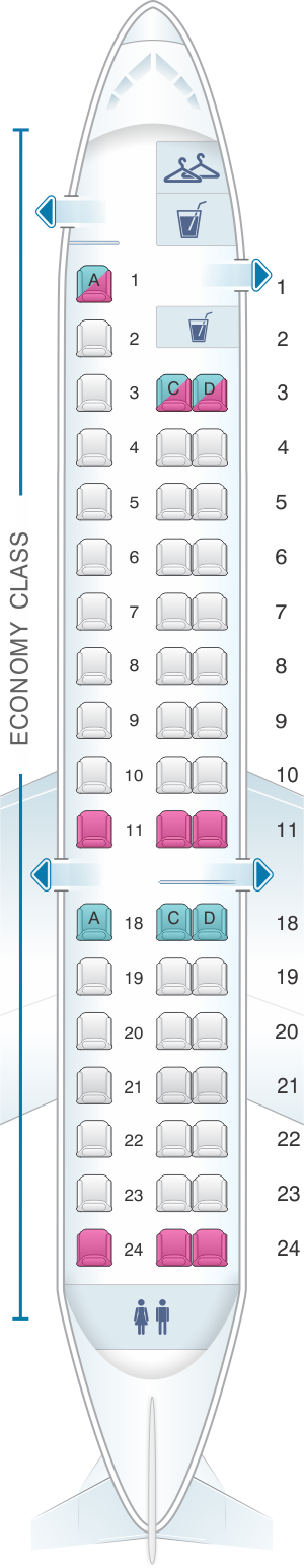 Embraer Emb 175 Seating Chart