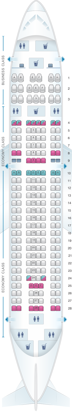 Airbus A318 Seating Chart