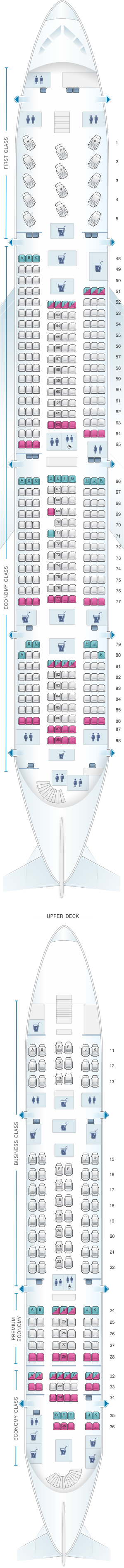 Airbus A380 800 Seating Chart