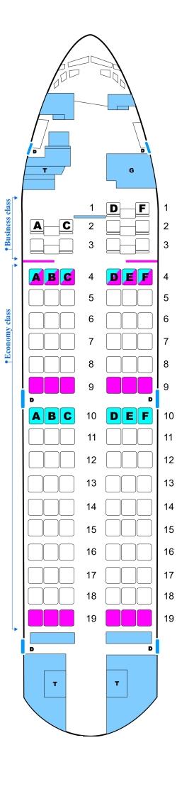 Boeing 737 500 Seating Chart