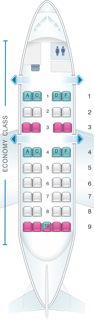 Dhc 8 400 Dash 8q Seating Chart