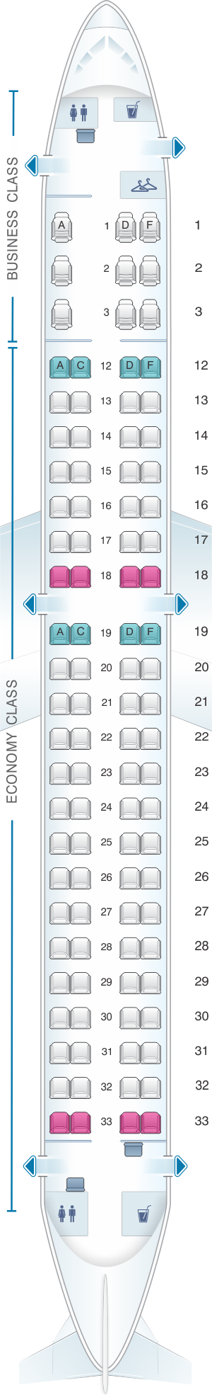 Embraer Emb E90 Jet Seating Chart Air Canada