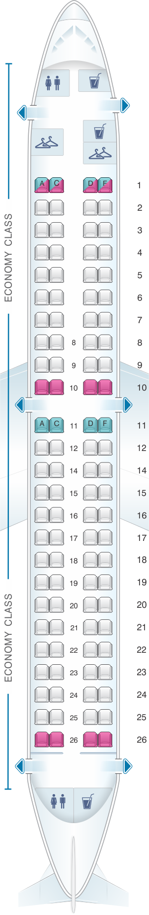 Air Europa Embraer 190 Seating Chart