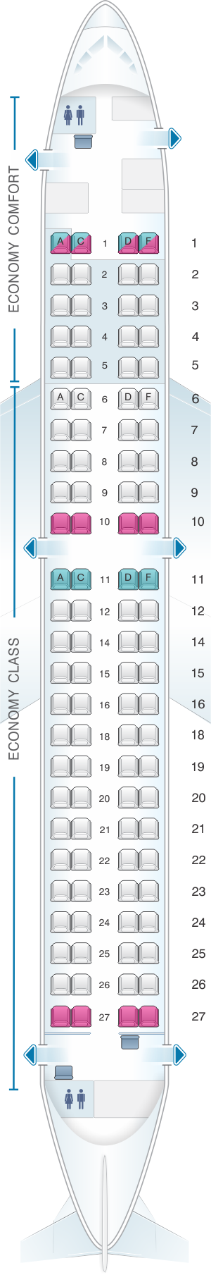 E90 Airlines Seating Chart