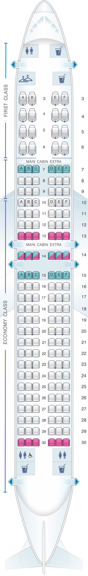 American Airlines Seating Chart